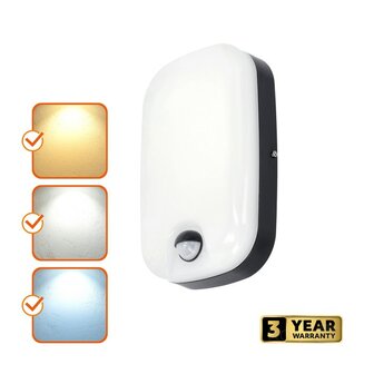 LED WANDLAMP BAVANO PIR SENSOR IP54 230V 15W 1200LM 