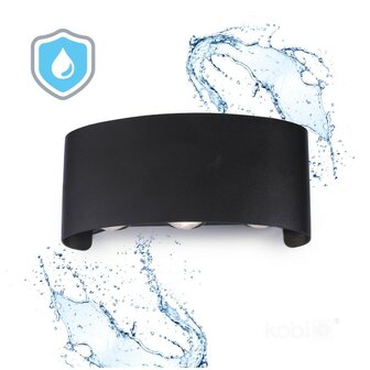 LED TUINLAMP LUMEPRA UP/DOWN IP54 6W 480LM 3000K WARM WIT