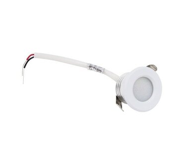 LED MINI INBOUWSPOT WIT IP44 230V 1,5W 130LM DIM TO WARM