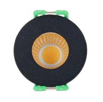LED MINI INBOUWSPOT ZWART IP65 12V/DC 3W 240LM 2700K WARM WIT
