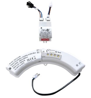 LED PLAFONDLAMP SENSOR + 3-UREN NOODLAMP IP66 IK10 8W/12W/16W