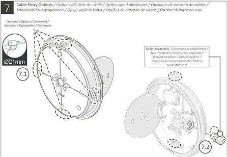 LED PLAFONDLAMP SENSOR + 3-UREN NOODLAMP IP66 IK10 8W/12W/16W