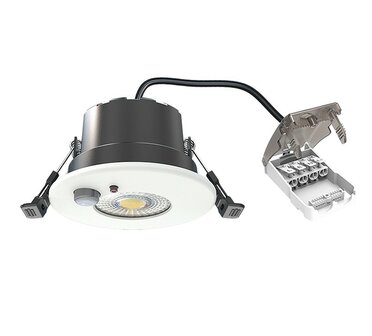 LED INBOUWSPOT MET SENSOR IP65 DIM &amp; CCT-SWITCH 6W 600LM WIT 