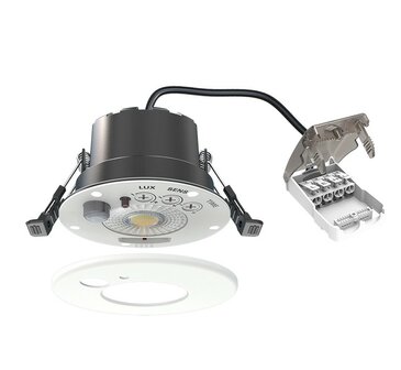 LED INBOUWSPOT MET SENSOR IP65 DIM &amp; CCT-SWITCH 6W 600LM WIT 