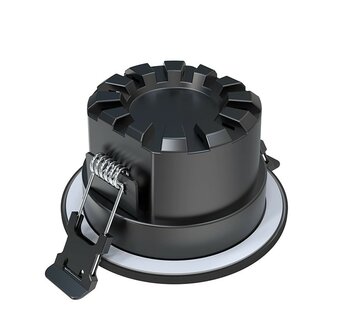 LED INBOUWSPOT MET SENSOR IP65 DIM &amp; CCT-SWITCH 6W 600LM ZWART