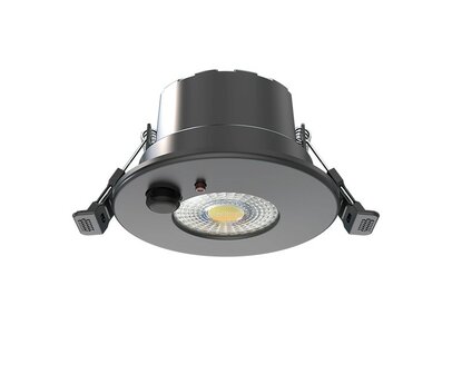 LED INBOUWSPOT MET SENSOR IP65 DIM &amp; CCT-SWITCH 6W 600LM ZWART