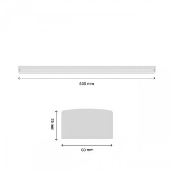 LED BATTEN SUBTILO IP20 60CM 230V 18W 1800LM COLOR-SWITCH