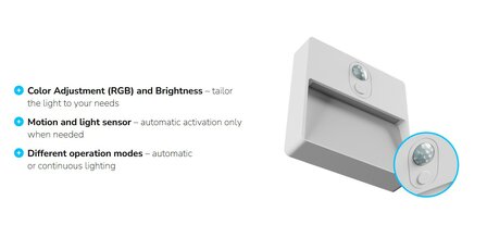 LED ACCU RGBW WANDLAMP LUMINA POP DIMBAAR SENSOR 