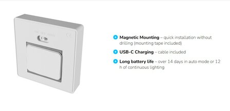 LED ACCU RGBW WANDLAMP LUMINA POP DIMBAAR SENSOR 