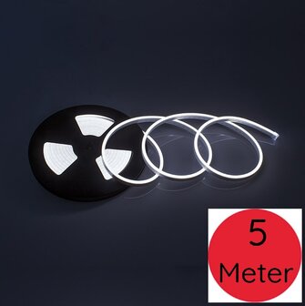 LED NEON FLEX STRIP SPOTLESS IP65 24V/DC 12W/M 6000K KOEL WIT