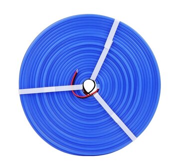 LED NEON STRIP IP65 6x12MM 25M 24V/DC 12W/M BLAUW