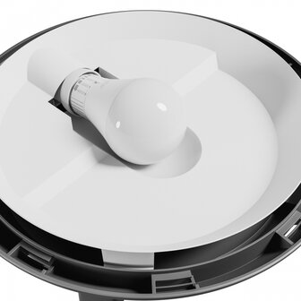 PLAFONDLAMP OMNI BLACK IP65 IK08 230V E27 FITTING