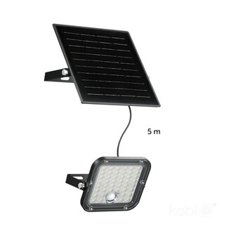 SOLAR LED VERSTRALER SENSOR DIM &amp; 2CCT REMOTE 1500LM 10W