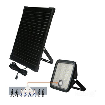 SOLAR LED VERSTRALER SENSOR DIM &amp; 2CCT REMOTE 4800LM 30W