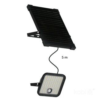 SOLAR LED VERSTRALER SENSOR DIM &amp; 2CCT REMOTE 4800LM 30W