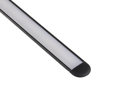 ALUMINIUM PROFIEL XL-INLINE ZWART LED STRIPS TOT 12-MM