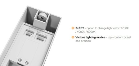 LED TUINLAMP VERSA IP65 15W 2100LM CCT-SWITCH UP/DOWN