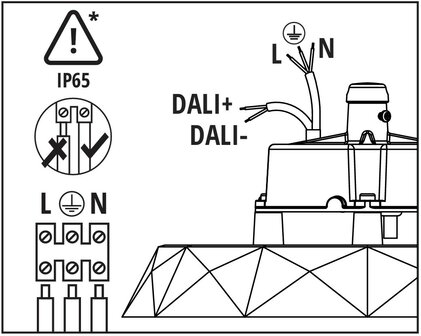 LED HIGH BAY ANICA DALI 100W IP65 IK09 18000LM 4000K