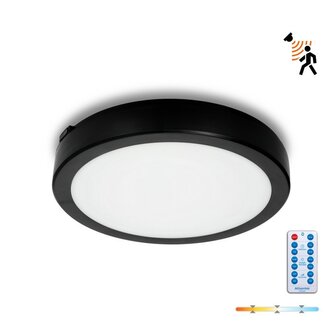 LED PLAFONDLAMP NAIROS SENSOR/REMOTE BLACK IP65 24W 3568LM CCT