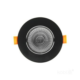 LED INBOUWSPOT ECO ZWART POWER- &amp; CCT-SWITCH IP20