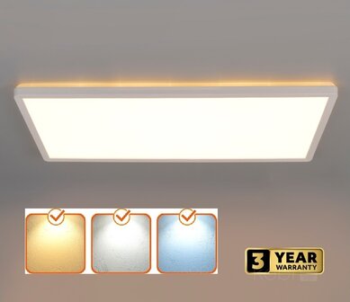 LED PLAFONDLAMP NIVERA WIT CCT-SWITCH IP54 32W 4300LM 