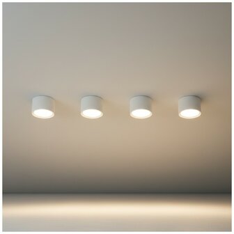 DOWNLIGHTER PLAFONDSPOT GX53 COMPACT IP20 WIT 