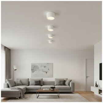 DOWNLIGHTER PLAFONDSPOT GX53 COMPACT IP20 WIT 