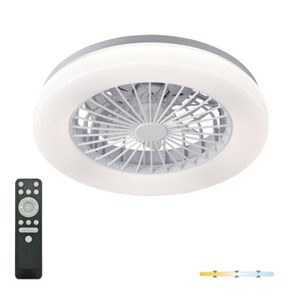 LED PLAFONDLAMP MET VENTILATOR 24W+15W CCT-SWITCH WIT 
