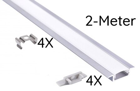 ALUMINIUM INBOUWPROFIEL ALU - LED STRIP TOT 12-MM