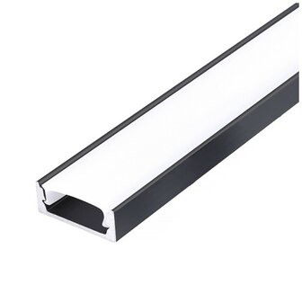 ALUMINIUM PROFIEL ZWART - LED STRIP TOT 12-MM