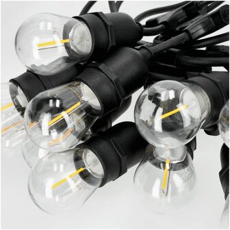 LED BUITENSLINGER SET 15-METER 15 X 1W E27 KOPPELBAAR