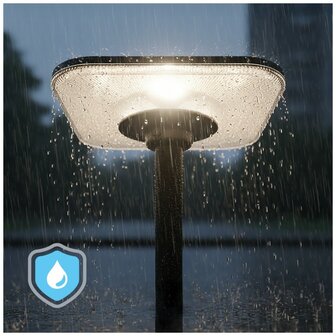 LED SOLAR PARKLAMP SENSOR/REMOTE IP54 25W 3800LM 3CCT