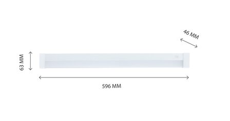 LED ARMATUUR AQUATICA IP44 SQUARE 230V 15W 1600LM 3000K
