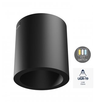 LED PLAFONDSPOT CHLOE-R UGR19 7W 560LM CCT-SWITCH