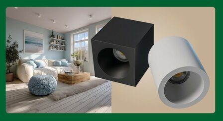 LED PLAFONDSPOT CHLOE-R UGR19 7W 560LM CCT-SWITCH