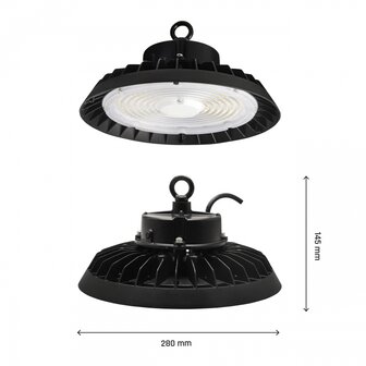 LED HIGH BAY PLATEO POWER-SWITCH 200W/150W/100W DIM 0-10V 