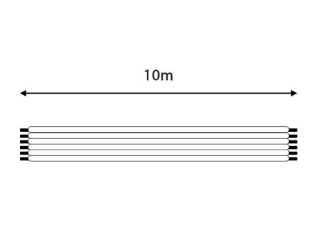 6-ADERIGE LED STRIP KABEL RGB+CCT LED STRIPS 10-METER 