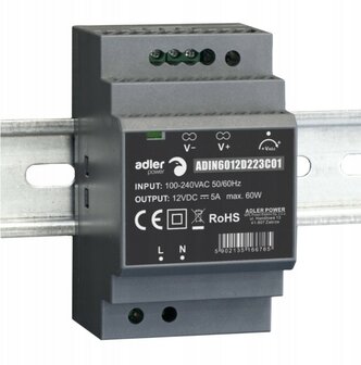 LED DIN-RAIL TRANSFORMATOR 24V/DC 60-WATT 2,50A