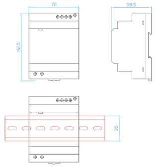 LED DIN-RAIL TRANSFORMATOR 24V/DC 100-WATT 4,17A