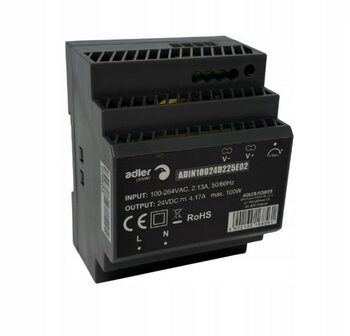 LED DIN-RAIL TRANSFORMATOR 24V/DC 100-WATT 4,17A