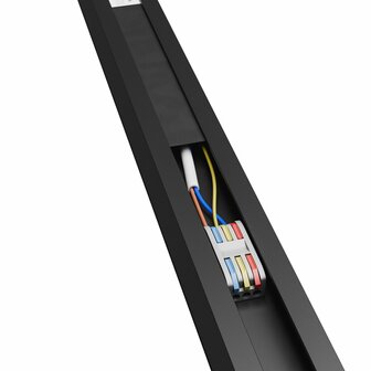 LED LINEAR ARMATUUR ZWART 120CM POWER- &amp; CCT-SWITCH 