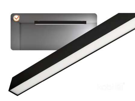 LED LINEAR ARMATUUR ZWART 150CM POWER- &amp; CCT-SWITCH 