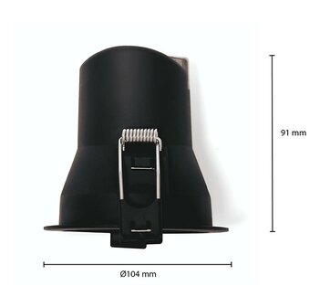 LED INBOUWSPOT 60&deg; IP44 DIMBAAR 230V 9W CCT-SWITCH