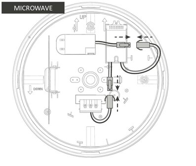 LED PLAFONDLAMP MET SENSOR IP66 IK10 8W/12W/16W 3000K/4000K/6000K 