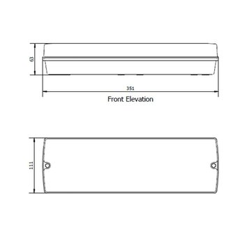 LED NOODVERLICHTING WIT FROSTED IP66 230V 3W 450LM 