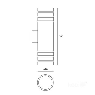 TUINLAMP GEVELLAMP QUERK-5 UP/DOWN IP54 230V GU10