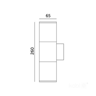 TUINLAMP GEVELLAMP QUERK-3 UP/DOWN IP54 230V GU10