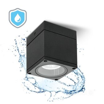 BUITENLAMP OPBOUWSPOT QUERK-1 IP54 230V GU10