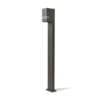 TUINPAAL SOKKELLAMP ZWART 100CM IP44 230V GU10