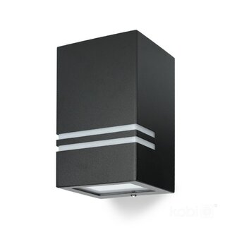 TUINLAMP WANDLAMP ZWART DOWN IP44 230V GU10